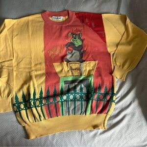 Vintage Cotton Crewneck Sweater by Iceberg